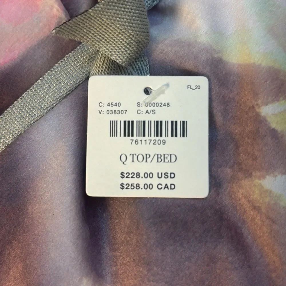 Anthropologie Velvet Shannon Floral Quilt Pink Neutral Queen NWT
